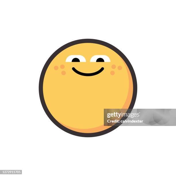 emoticon cute flat design - before after face stock illustrations
