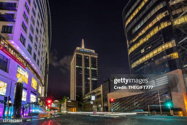 sandton city centre and da vinci hotel - sandton cbd stock pictures, royalty-free photos & images