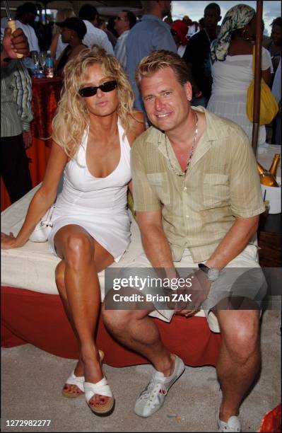 Farrah Fawcett and Joe Simpson at the "The Cookout" Miami Premiere at the Delano Hotel, Miami Beach FL