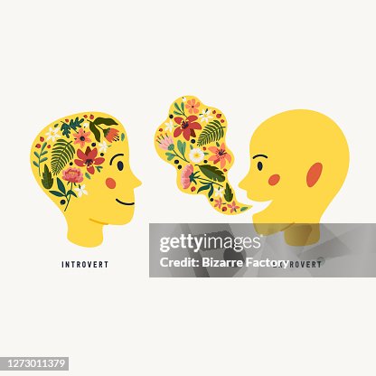 Extraversion Imges Extrovert And Introvert Extraversion And Introversion Concept High-Res ...