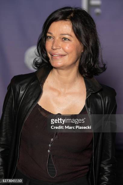 Actress Marianne Denicourt attends the "Ils Etaient Dix" : Photocall At Festival Fiction De La Rochelle At Folies Bergeres on September 17, 2020 in...