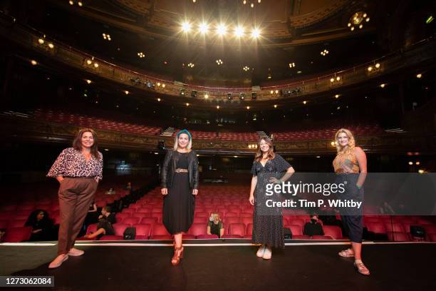 Performers Rachel Tucker, Louise Dearman, Emma Hatton and Alice Fearne who have all played the character Elphaba from the musical Wicked pose for a...