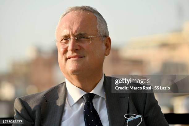 Lazio president Claudio Lotito during the SS Lazio women team unveiling at "LaRinascente" on September 17, 2020 in Rome, Italy.