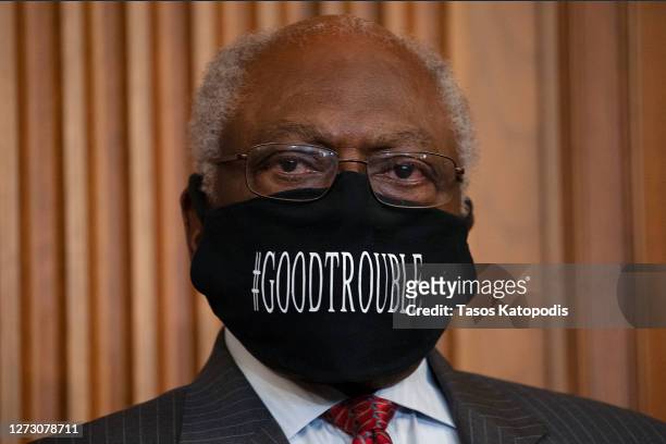 House Majority Whip and subcommittee chairman Rep. James Clyburn at a news conference on September 17, 2020 in Washington, DC. The House passed the...