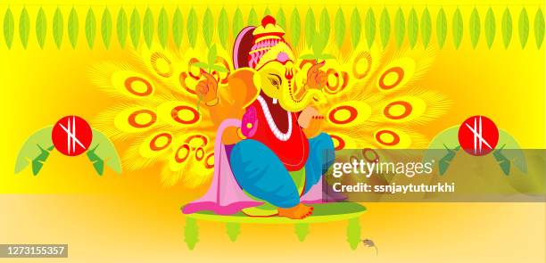 ganesha , - puja stock illustrations