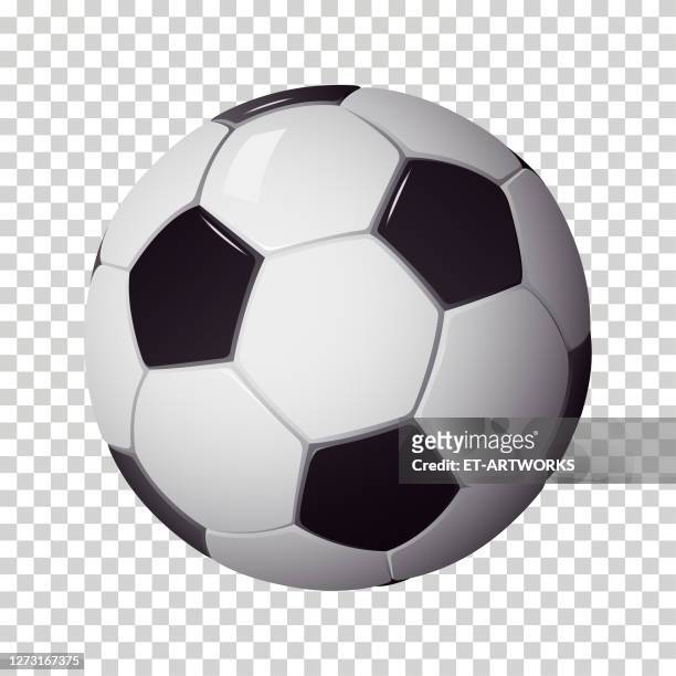 soccer ball isolated - soccer ball stock illustrations