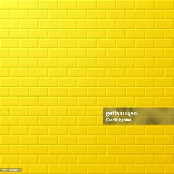 abstract yellow background - geometric texture - yellow brick stock illustrations