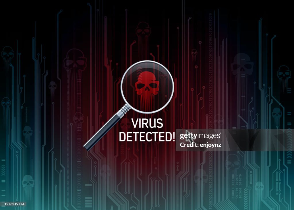 Computer Virus Backround Computer Virus Background Vector Illustration High-Res Vector Graphic ...