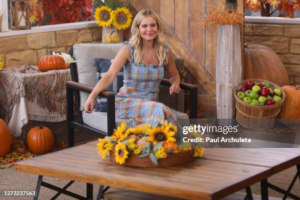 Actress Candace Cameron Bure visit Hallmark Channel's "Home & Family" at Universal Studios Hollywood on September 17, 2020 in Universal City,...
