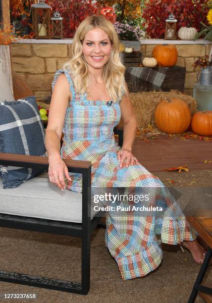 Actress Candace Cameron Bure visit Hallmark Channel's "Home & Family" at Universal Studios Hollywood on September 17, 2020 in Universal City,...