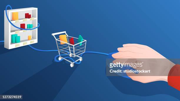 online shopping concept - easy stock illustrations