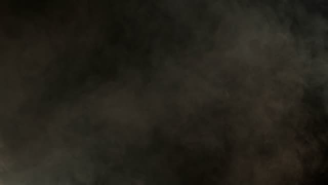 Realistic atmosphere gray Smoke on dark Background. Soft Fog in Slow Motion