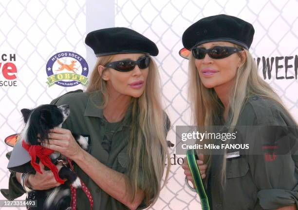 Barbi Twins at the 5th Annual Bow Wow Ween at the Barrington Dog Park in Los Angeles,CA.