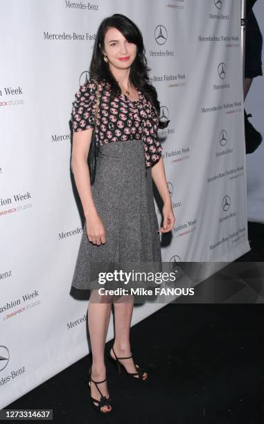 Shiva Rose McDermott at Mercedes-Benz Fashion Week in LA at Smashbox Studios in Culver City,CA.