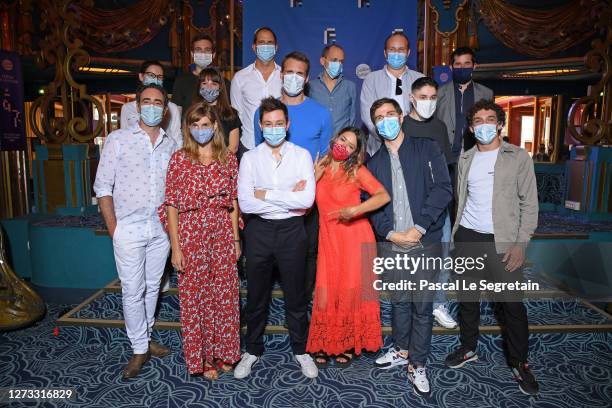 Front : Bruno Paviot, Noémie Schmidt, Arthur Mazet, Vanessa Guide, Simon Bouisson, Rio Vega and Paul Scarfoglio. Middle : Armand Robin attend the...