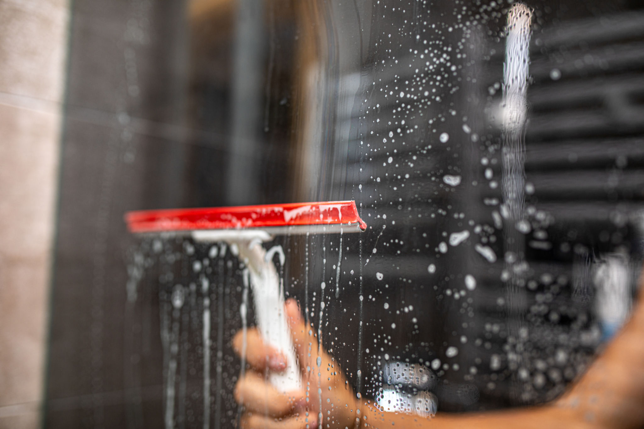 squeegee use