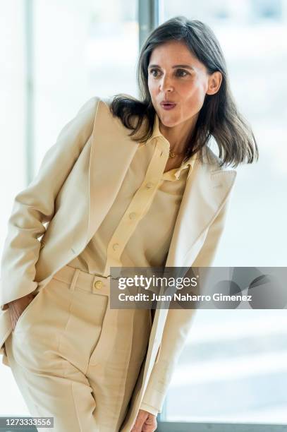 Spanish actress Elena Anaya attends 'Rifkin's Festival' photocall during 68th San Sebastian Film Festical on September 18, 2020 in San Sebastian,...