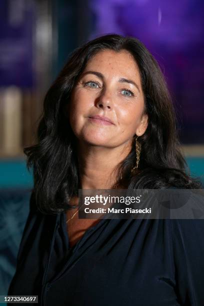 Actress Cristiana Reali attends the Debate About Women's Position In The Media At Festival Fiction De La Rochelle At Folies Bergeres on September 18,...