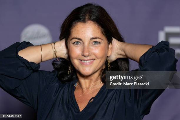 Actress Cristiana Reali attends the Debate About Women's Position In The Media At Festival Fiction De La Rochelle At Folies Bergeres on September 18,...