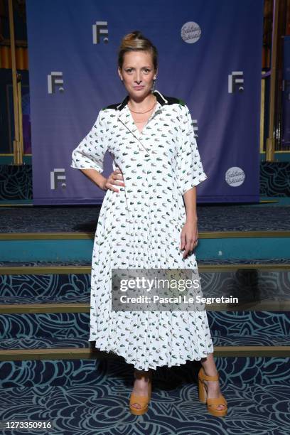 Charlie Bruneau attends the "Le Mensonge" : Photocall At Festival Fiction De La Rochelle At Folies Bergeres on September 18, 2020 in Paris, France.