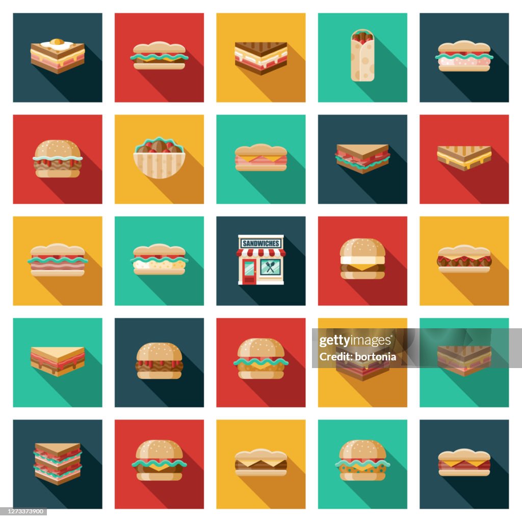 Sandwich Shop Icon Set