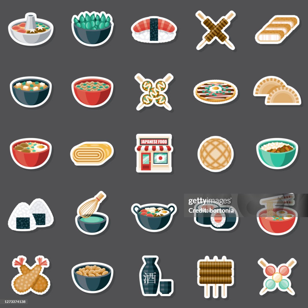 Japanese Restaurant Sticker Set