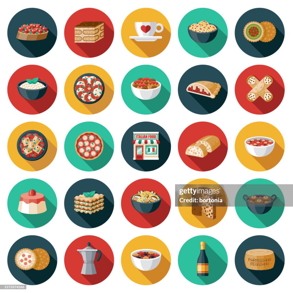 Italian Restaurant Icon Set