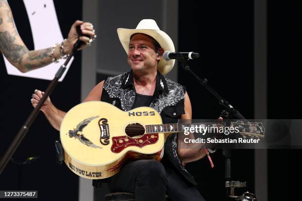 The Boss Hoss perform at the Green Award as part of the Greentech Festival at Kraftwerk Mitte on September 18, 2020 in Berlin, Germany. The Greentech...