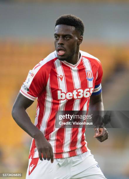 Bruno Martins Indi of Stoke City during the Carabao Cup second round match between Wolverhampton Wanderers and Stoke City at Molineux on September...