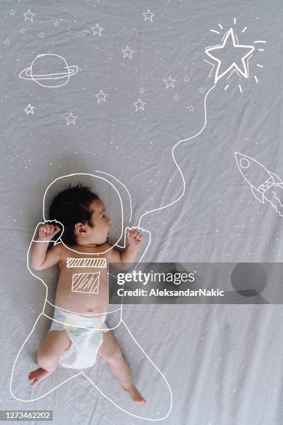 future astronaut - baby imagination stock pictures, royalty-free photos & images