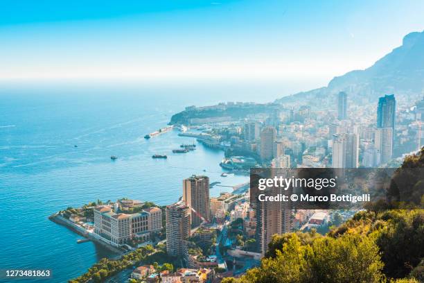 cityscape of montecarlo, monaco - monte carlo stock pictures, royalty-free photos & images