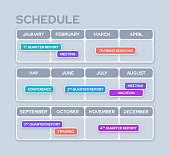 Monthly Scheduling and Planner Design