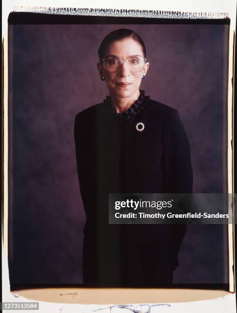 Associate Justice of the Supreme Courtof the United States, Ruth Bader Ginsburg is photographed in 1997 in Washington, DC.