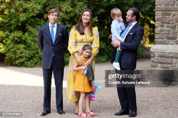 Prince Louis of Luxembourg , Prince Felix of Luxembourg, Princess Claire of Luxembourg, Princess Amalia of Luxembourg and Prince Liam of Luxembourg...