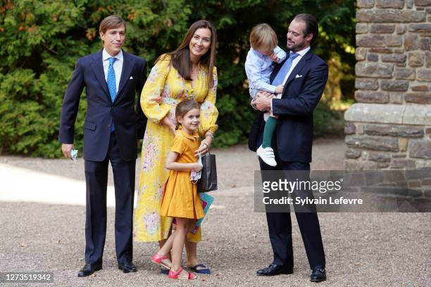 Prince Louis of Luxembourg , Prince Felix of Luxembourg, Princess Claire of Luxembourg, Princess Amalia of Luxembourg and Prince Liam of Luxembourg...