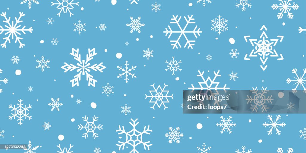 Jul Snowflake sömlösa mönster