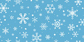 Christmas Snowflake Seamless Pattern