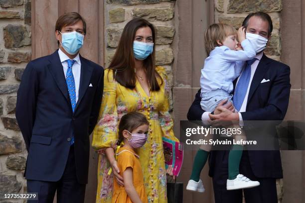 Prince Louis of Luxembourg , Prince Felix of Luxembourg, Princess Claire of Luxembourg, Princess Amalia of Luxembourg and Prince Liam of Luxembourg...