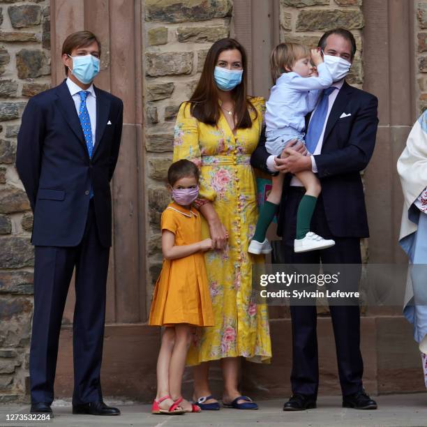 Prince Louis of Luxembourg , Prince Felix of Luxembourg, Princess Claire of Luxembourg, Princess Amalia of Luxembourg and Prince Liam of Luxembourg...