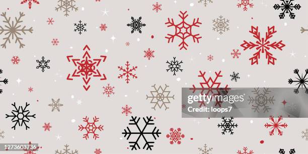 schneeflocke nahtlose muster - silver-glitter-white-background stock-grafiken, -clipart, -cartoons und -symbole