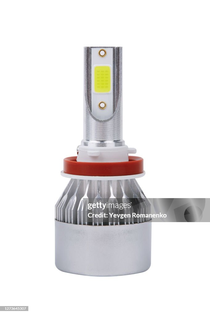 LED bulb for car isolated on white background