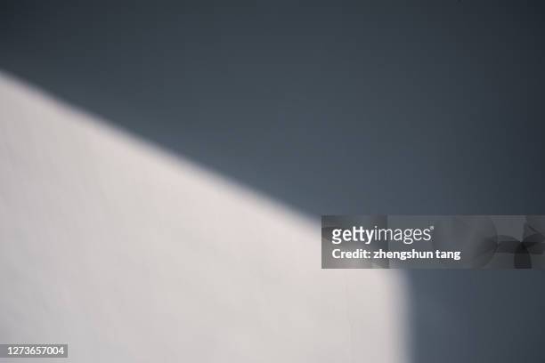 shadow of window on wall at sunrise. - ombra foto e immagini stock