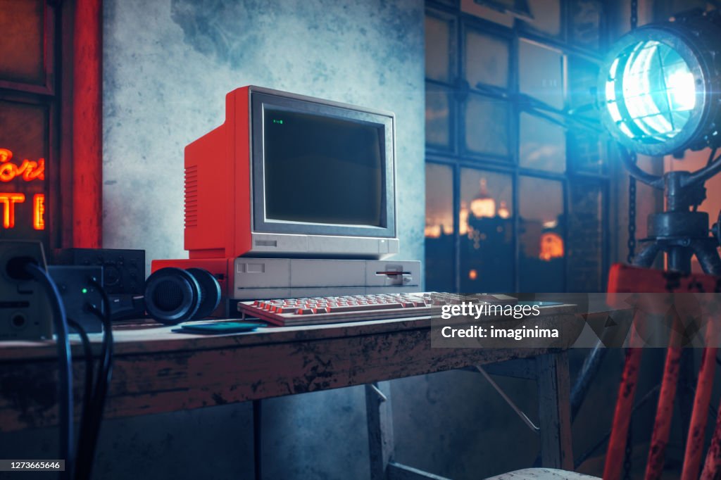 Cyberpunk Computer Room