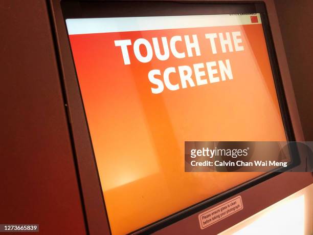 touch screen display - photobooth stock pictures, royalty-free photos & images