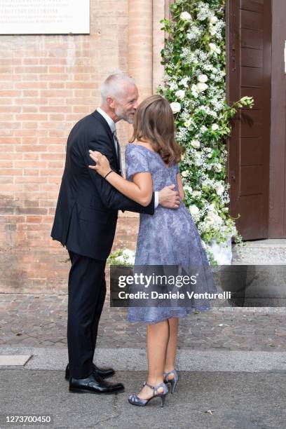 Tinarelli Wedding and Alice Pavarotti attends Nicoletta Mantovani And Alberto Tinarelli Wedding at Sant Antonio da Padova Basilic on September 20,...