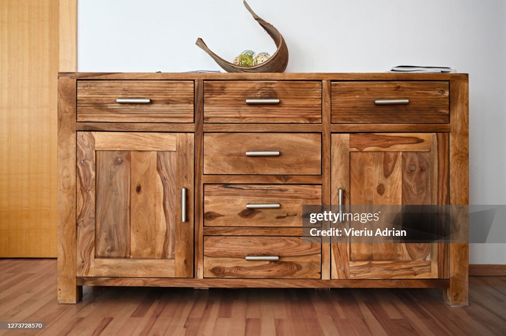 Old solid wood furniture