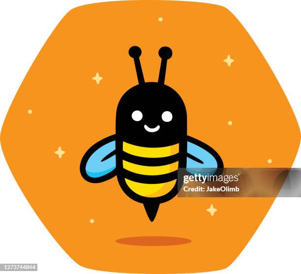 stockillustraties, clipart, cartoons en iconen met bijen doodle - angels