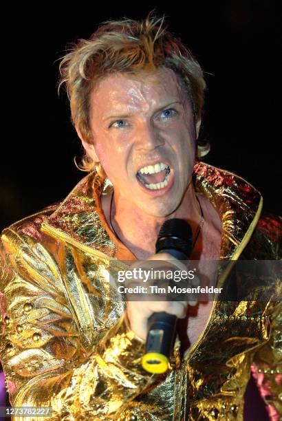 Jake Shears of Scissor Sisters performs during Coachella 2006 at the Empire Polo Fields on April 30, 2006 in Indio, California.