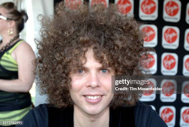 Andrew Stockdale of Wolfmother poses during Coachella 2006 at the Empire Polo Fields on April 29, 2006 in Indio, California.