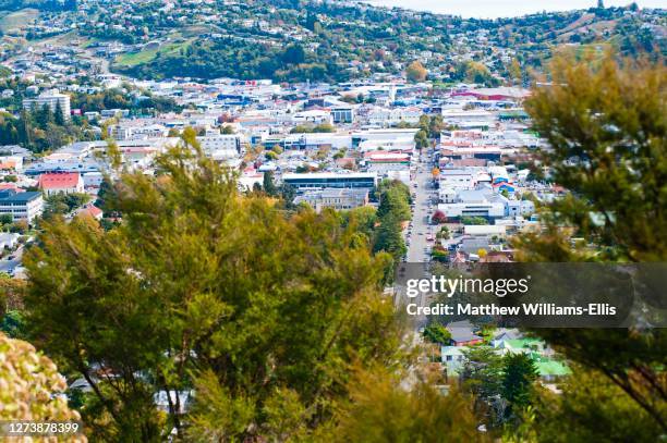 view of nelson town centre, south island, new zealand - nelson new zealand fotografías e imágenes de stock